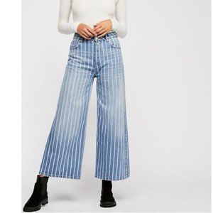 Free People Earn Your Stripes Wide Jeans. 24
